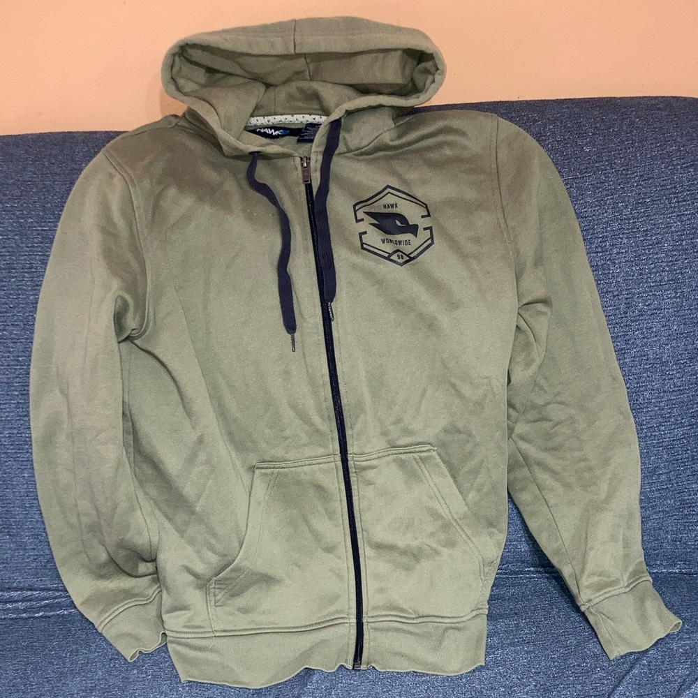 Tony Hawk Olive Green Fleece Hoodie